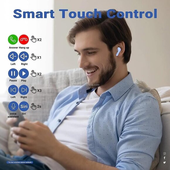 Headset TWS 5.3 Earbuds True Wireless Stereo Headphones in Ear Earphone (NEW) - Picture 4 of 7